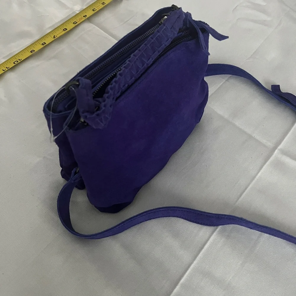 NWT Free People Cody Cross body bag in purple suede. ONE has tags, others NWOT - Picture 15 of 15